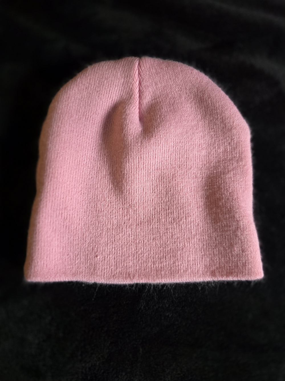 Snap-on Pink Knit Beanie Hat Black Tribal Graphic Official Licensed - Picture 2 of 3